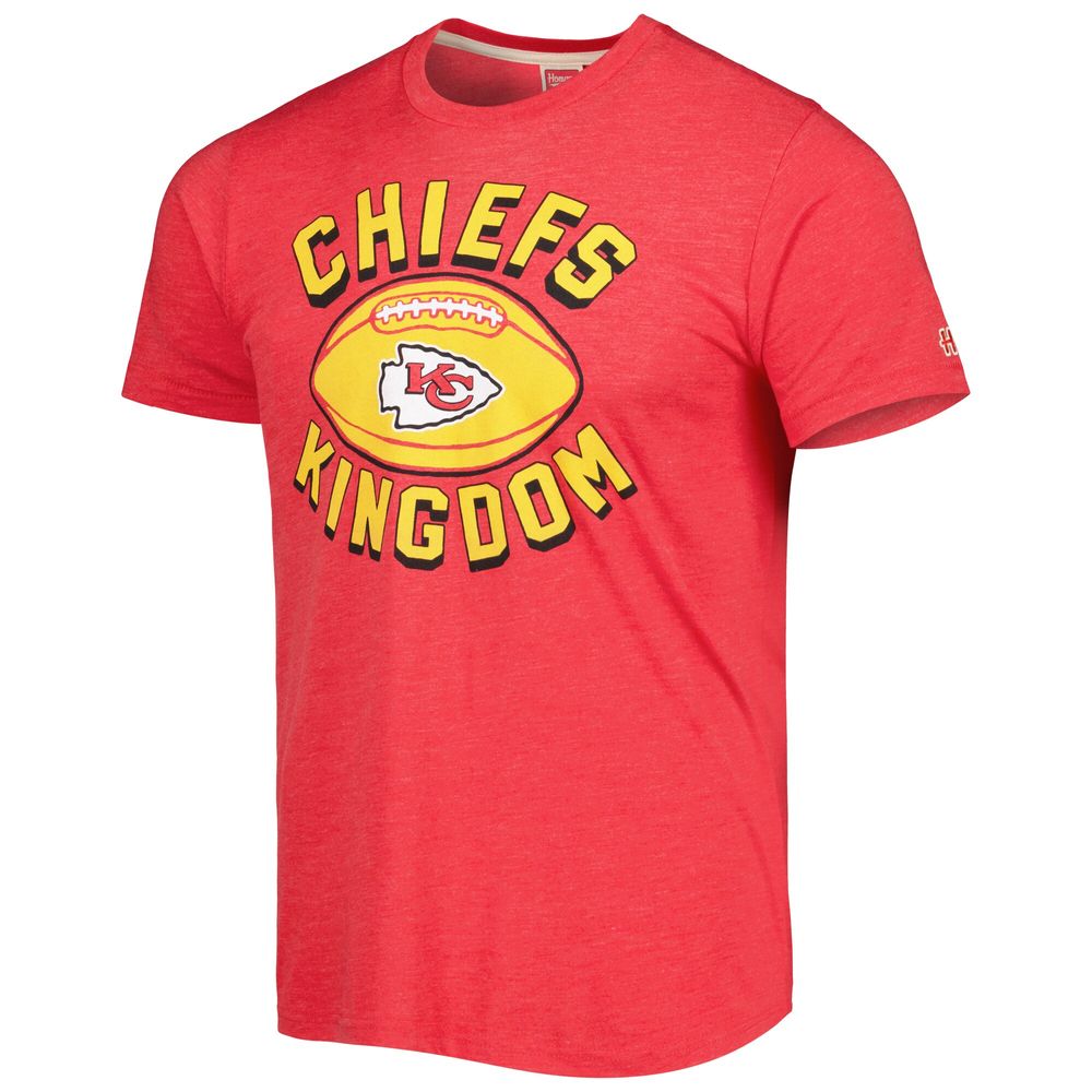 Men's Homage Red Kansas City Chiefs Hyper Local Tri-Blend T-Shirt