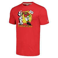 Men's Homage Red TMNT Raphael x Kansas City Chiefs Tri-Blend T-Shirt