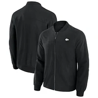 Men's J. Palmer Black Kansas City Chiefs Lightweight Cover-4 Tri-Blend Full-Zip Jacket