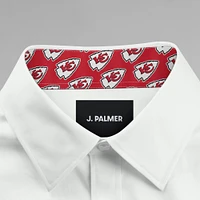 Chemise habillée boutonnée à manches longues Motion Stretch blanche Kansas City Chiefs de J. Palmer pour homme