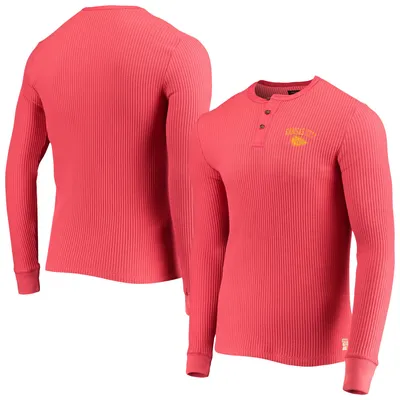 Kansas City Chiefs Junk Food Thermal Henley Long Sleeve T-Shirt - Red