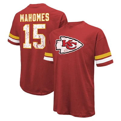 T-shirt surdimensionné rouge avec nom et numéro des Chiefs de Kansas City Patrick Mahomes pour hommes