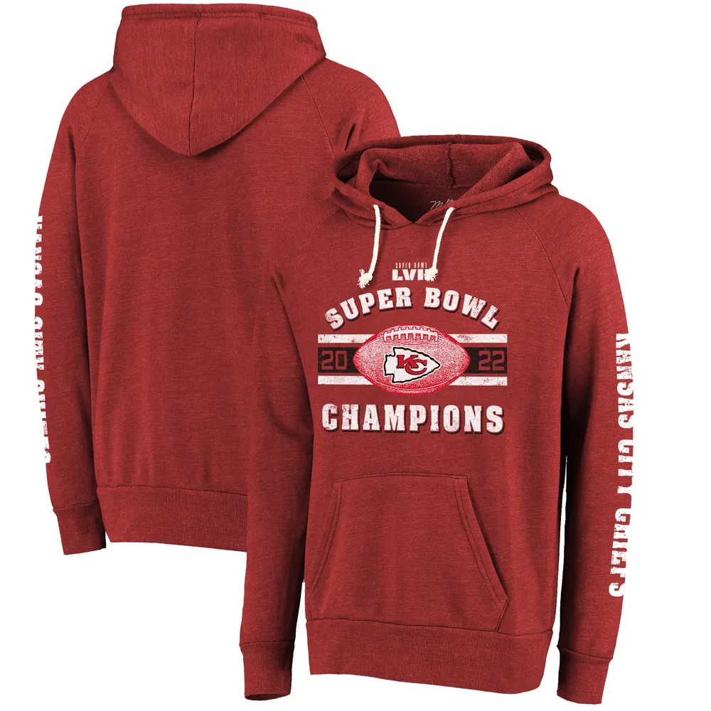 Lids Kansas City Chiefs Youth Super Bowl LVII Champions Foam Finger  Pullover Hoodie - Red
