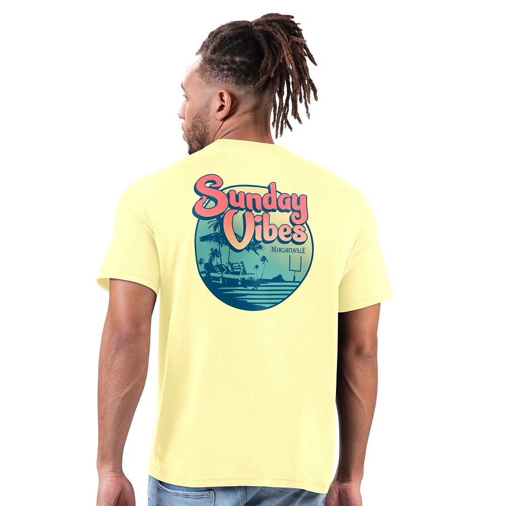 Men's Margaritaville  Yellow Kansas City Chiefs Sunday Vibes T-Shirt