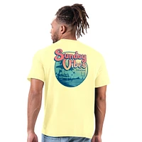 Men's Margaritaville  Yellow Kansas City Chiefs Sunday Vibes T-Shirt