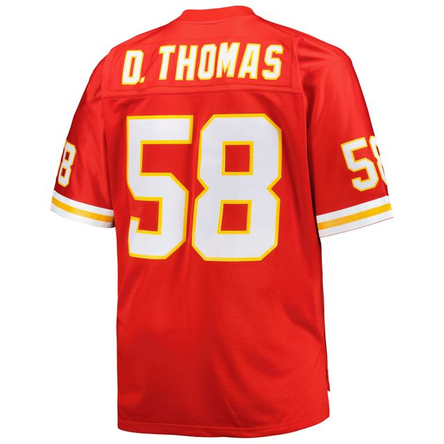 Maillot de réplique joueur retraité Mitchell & Ness Derrick Thomas Red Kansas City Chiefs Big Tall 1994 pour hommes