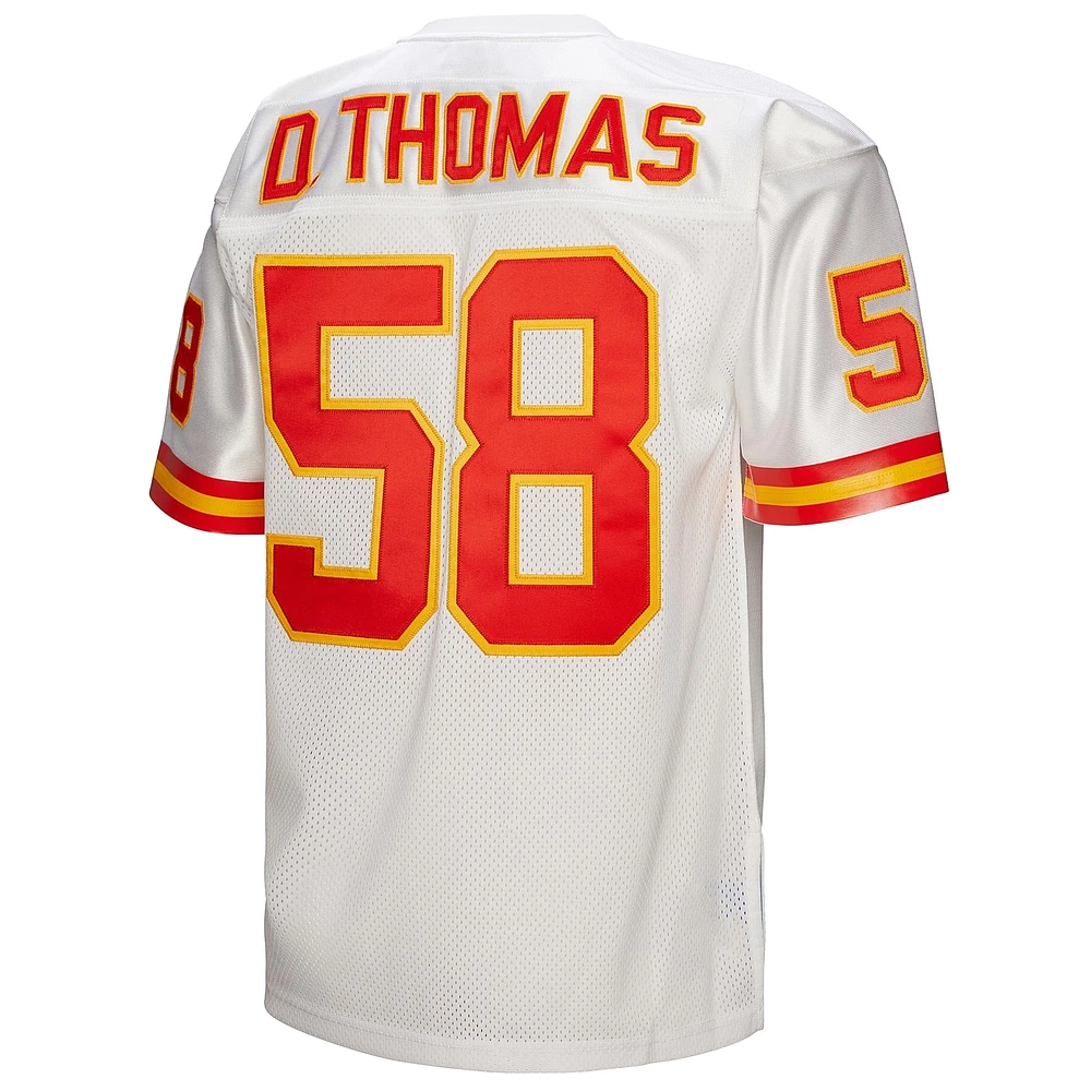 Maillot de joueur retraité authentique Mitchell & Ness Derrick Thomas White Kansas City Chiefs 1994 pour homme