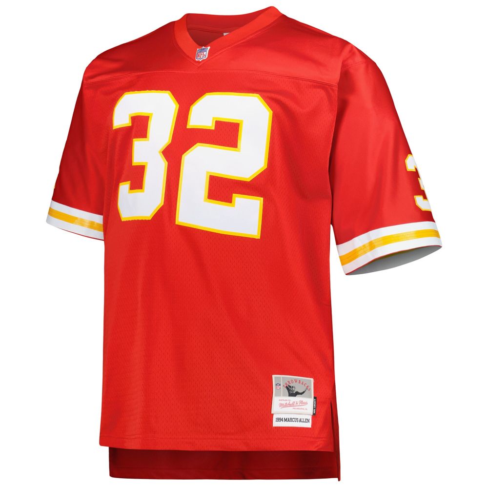 Men's Mitchell & Ness Marcus Allen Red Kansas City Chiefs Big Tall 1994 Retired Player Replica Jersey