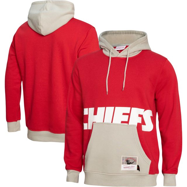 Chandail à capuchon Big Face 5.0 des Chiefs de Kansas City Mitchell & Ness pour homme, rouge