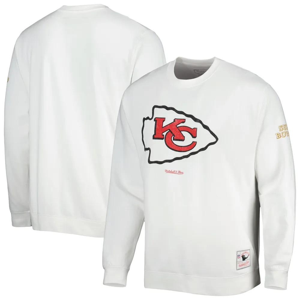 Mitchell and Ness Kansas City Chiefs Mens Red Block Long Sleeve