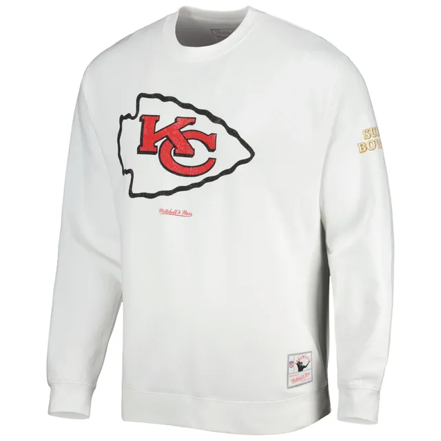 Men's Mitchell & Ness White San Francisco 49ers Rings VIP Champions  Pullover Sweater