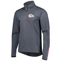 Pull à demi-zip MSX by Michael Strahan pour homme, couleur anthracite
