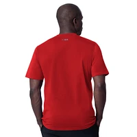 T-shirt rouge pour homme MSX by Michael Strahan des Chiefs de Kansas City