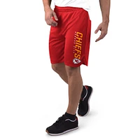 Short en maille rouge MSX by Michael Strahan pour homme des Kansas City Chiefs