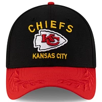 Men's New Era Black/Red Kansas City Chiefs 2025 NFL Draft 39THIRTY Flex Hat