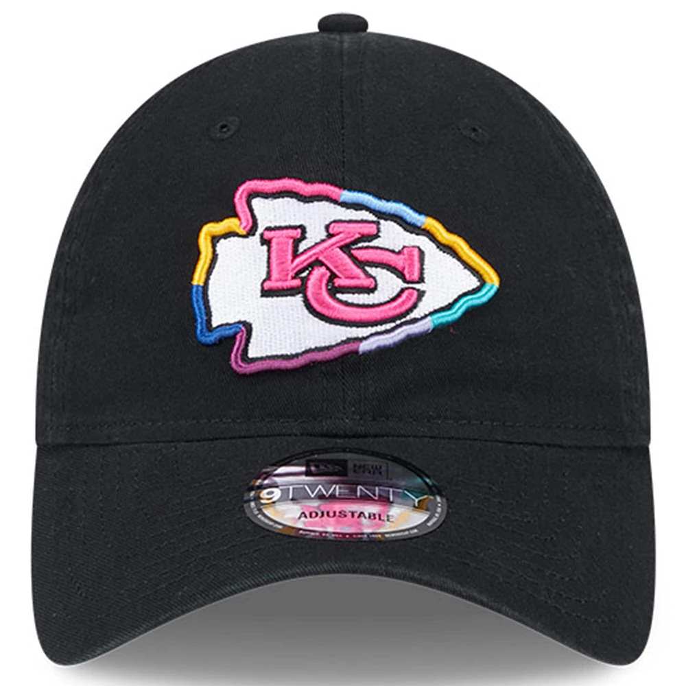 Men's New Era  Black Kansas City Chiefs 2024 NFL Crucial Catch 9TWENTY Adjustable Hat