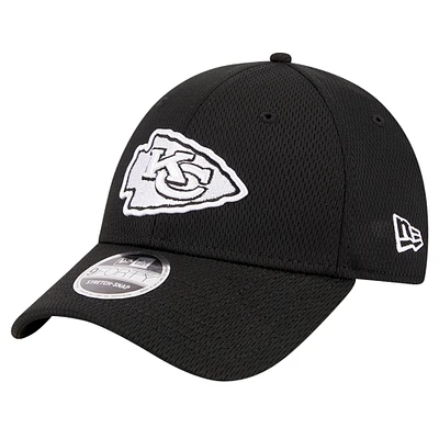 Casquette ajustable Evergreen 9FORTY noire des Kansas City Chiefs de New Era pour homme