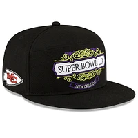 V107988 CHIEF BLK 25 NFL SBLIX Participation Tarmac Split Panel 9FIFTY HATMENSNP 60750083 #1