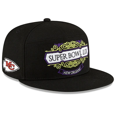 V107988 CHIEF BLK 25 NFL SBLIX Participation Tarmac Split Panel 9FIFTY HATMENSNP 60750083 #1