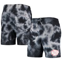 Men's New Era Black Kansas City Chiefs Tie-Dye Shorts