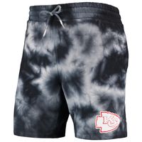 Men's New Era Black Kansas City Chiefs Tie-Dye Shorts