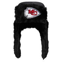 Casquette de trappeur noire Kansas City Chiefs New Era pour hommes