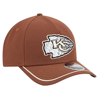 Casquette ajustable 9FORTY Motorsport marron Kansas City Chiefs de New Era pour homme