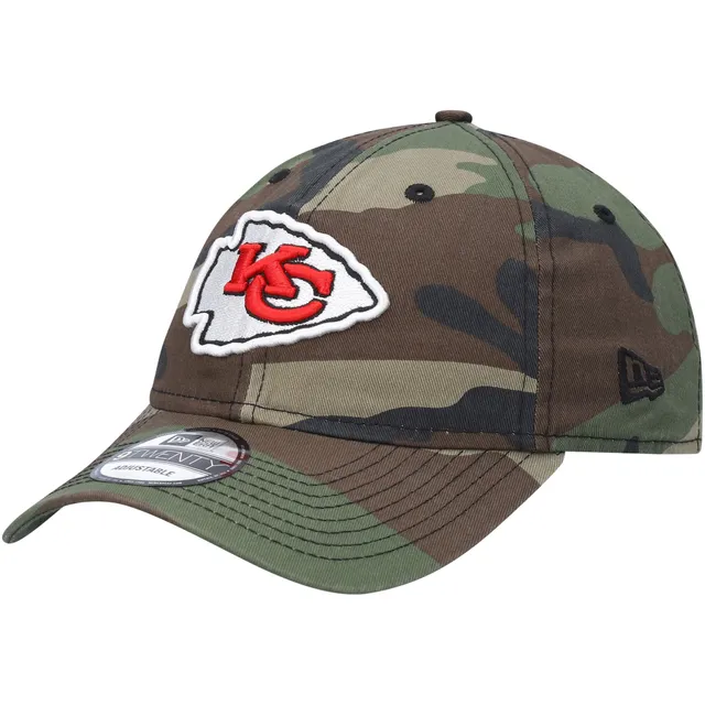 Kansas City Chiefs New Era Reversible Bucket Hat - Red/Camo