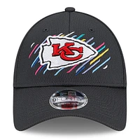 Men's New Era Charcoal Kansas City Chiefs 2021 NFL Crucial Catch - 9FORTY Adjustable Hat