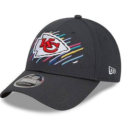 Men's New Era Charcoal Kansas City Chiefs 2021 NFL Crucial Catch - 9FORTY Adjustable Hat