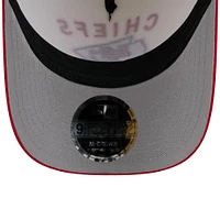 Men's New Era Cream/Red Kansas City Chiefs 2025 NFL Draft 9FORTY M-Crown A-Frame Adjustable Hat