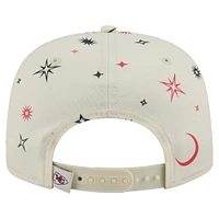 Men's New Era Cream Kansas City Chiefs Celestial Golfer Adjustable Hat