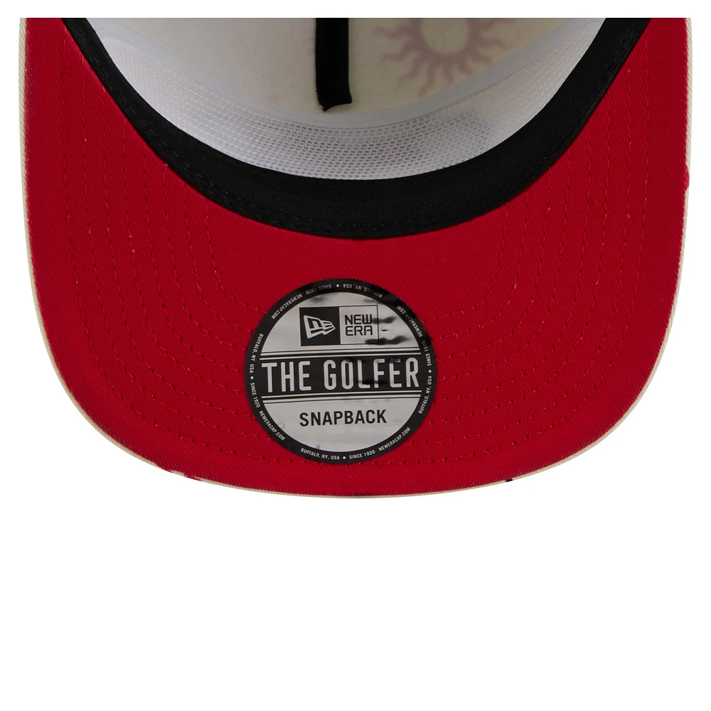 Men's New Era Cream Kansas City Chiefs Celestial Golfer Adjustable Hat