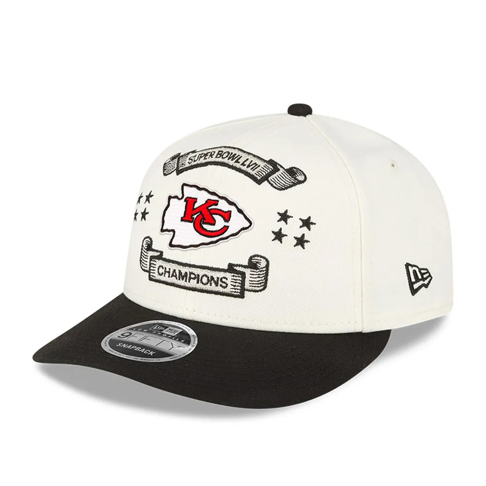 Men's New Era Red Kansas City Chiefs Super Bowl LVII Champions Side Patch 59FIFTY Fitted Hat