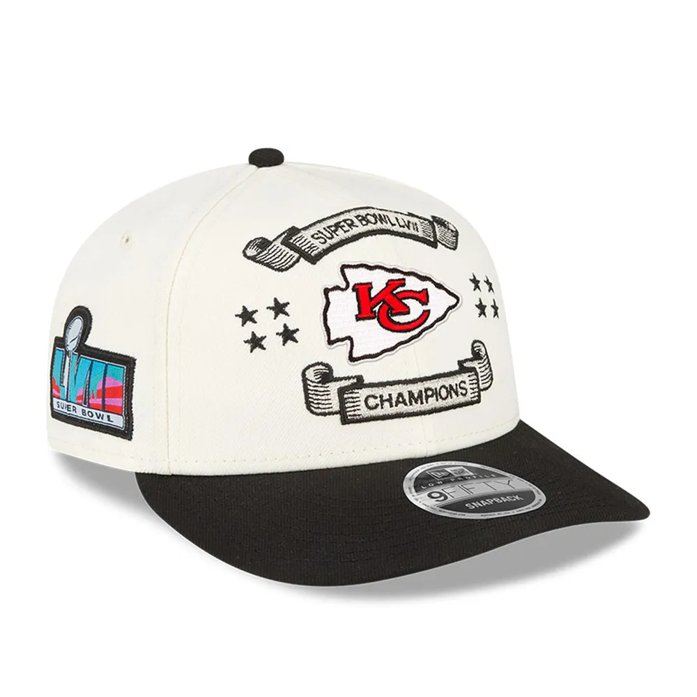 Men's New Era Cream Kansas City Chiefs Super Bowl LVII Champions Locker  Room 9FIFTY Low Profile