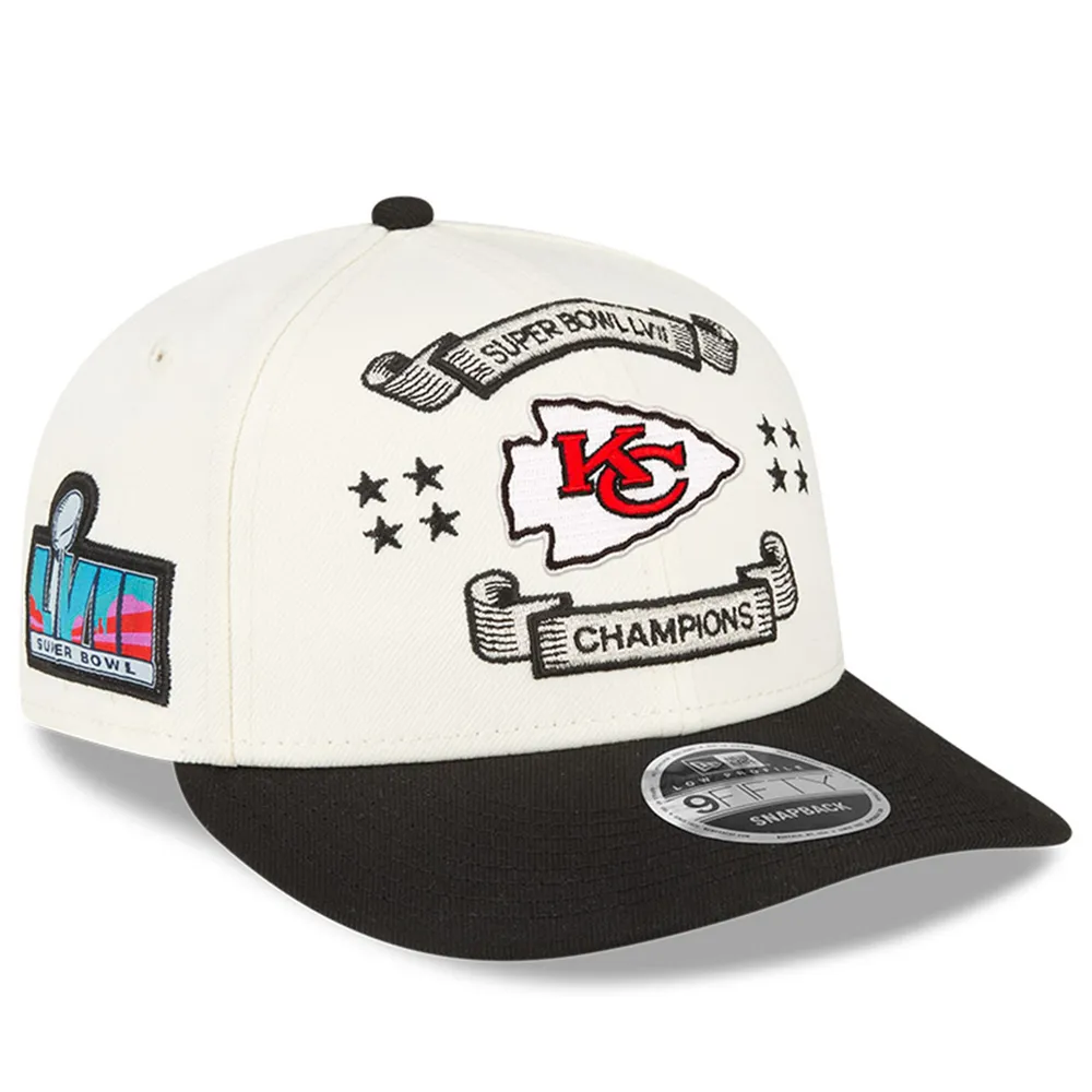Lids Kansas City Chiefs New Era Super Bowl LVII Champions Locker Room  9FIFTY Low Profile Snapback Hat - Cream