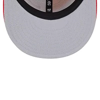 Casquette ajustée 59FIFTY pour homme Kansas City Chiefs 2023 Sideline New Era or/rouge