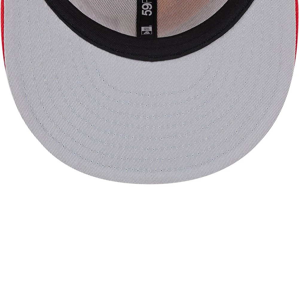 Casquette ajustée 59FIFTY pour homme Kansas City Chiefs 2023 Sideline New Era or/rouge