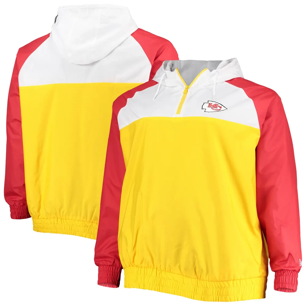 Men's Red/Yellow Kansas City Chiefs Big & Tall Pullover Hoodie