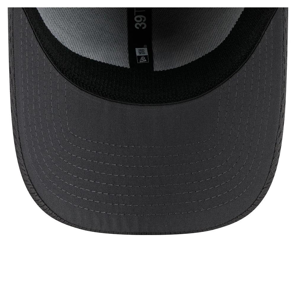 Men's New Era Graphite Kansas City Chiefs  Main 39THIRTY Flex Hat