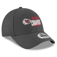 New Era Men's New Era Graphite Kansas City Chiefs Super Bowl LVII Champions  Slice 9FORTY Adjustable Hat