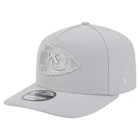 Men's New Era Gray Kansas City Chiefs Color Pack 9FIFTY Snapback Hat