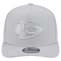 Men's New Era Gray Kansas City Chiefs Color Pack 9FIFTY Snapback Hat