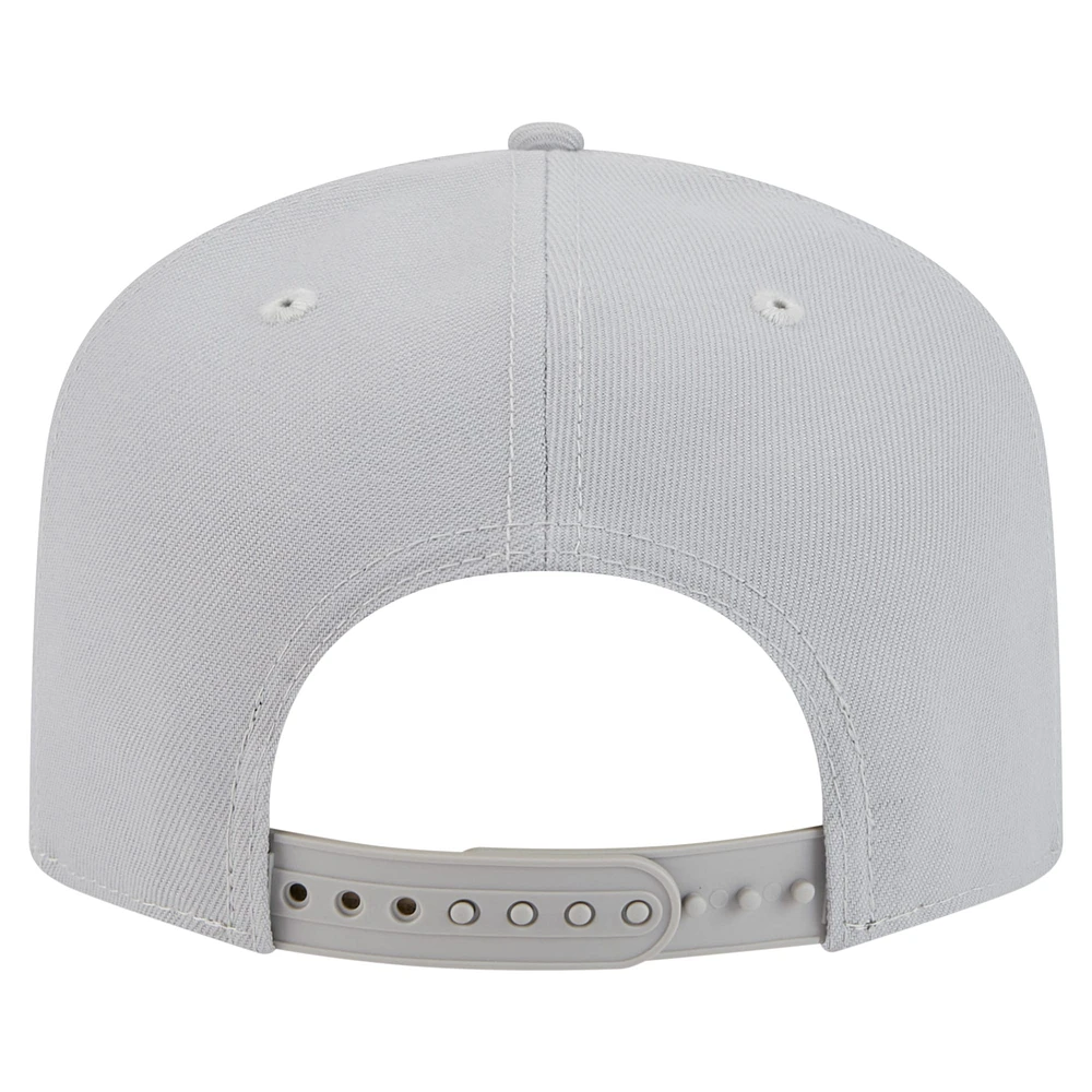Men's New Era Gray Kansas City Chiefs Color Pack 9FIFTY Snapback Hat