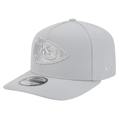 Men's New Era Gray Kansas City Chiefs Color Pack 9FIFTY Snapback Hat