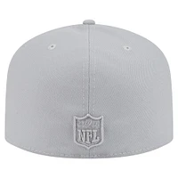 Men's New Era Gray Kansas City Chiefs Color Pack A-Frame 59FIFTY Fitted Hat
