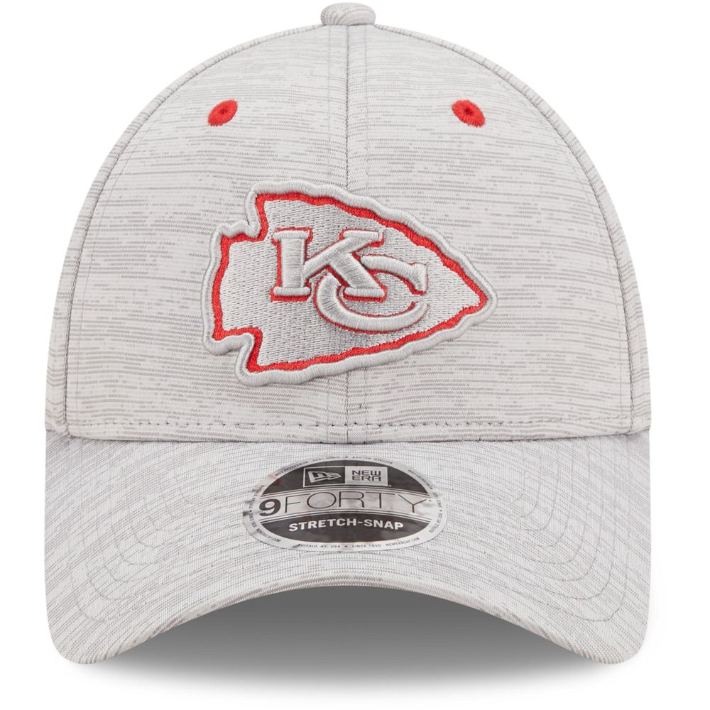 Kansas City Chiefs New Era Outline Trucker 9FORTY Adjustable Hat - Red