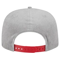 Casquette de golf à visière rabattable Kansas City Chiefs de New Era pour homme, grise