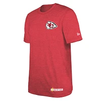 Men's New Era Heather Red Kansas City Chiefs 2024 NFL Training Camp T-Shirt