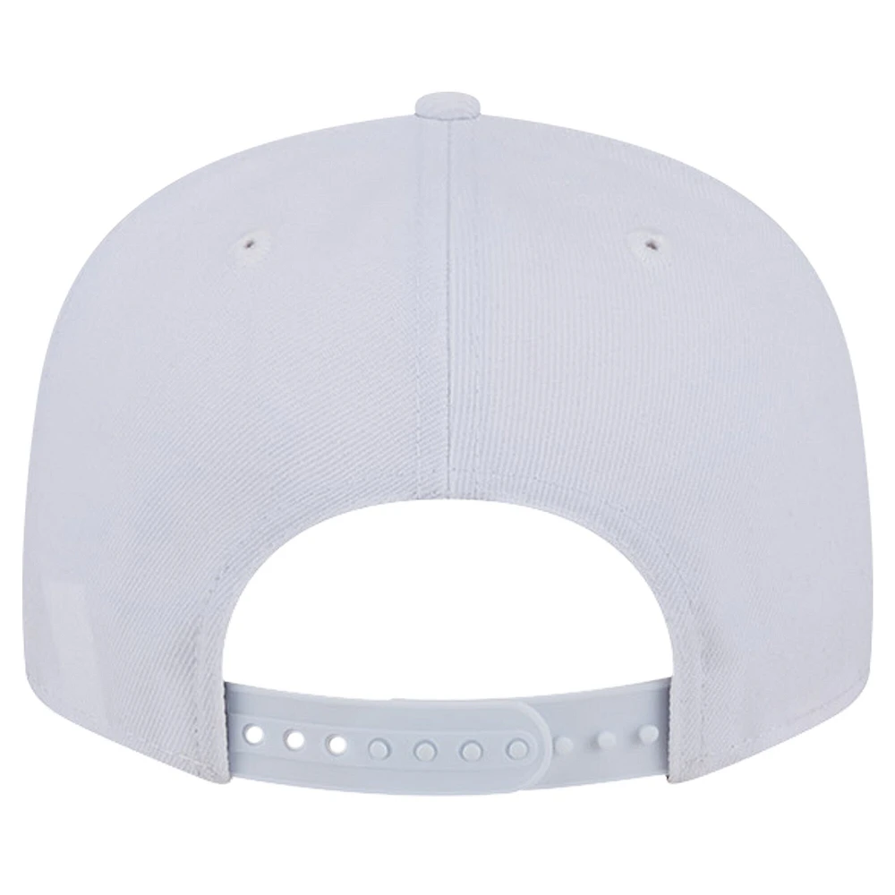 Casquette Snapback 9FIFTY Main Blanc sur Blanc des Chiefs de Kansas City New Era pour hommes